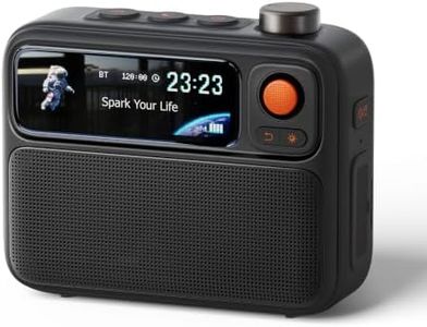 Divoom Flowtoo White Noise Machine with Bluetooth Speaker, Alarm Clock & Calming Screen Display, Bedside Companion for Sleep, Relaxation & Gifting (Black)