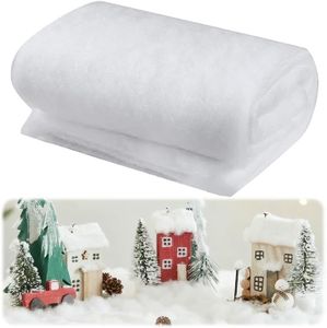 xoermioy 2 PCS Fake Snow Blanket - 3 x 8 Ft Thickened Christmas Blankets, Artificial Snow for Christmas & Winter Holiday Blanket & Xmas Party Cloud Backdrop Decoration