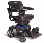 Pride Mobility Go-chair Portable Power Wheelchair, Sapphire Blue, 66 lb