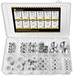 64 Pcs. JIC 37° Flare Thread Cap & Plug Assortment Kit, Galvanized Steel with Precision Threading Hydraulic Adapter an Fitting Set, Dash Sizes 04 06 08 10 12 16