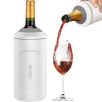 wiwens Wine Chiller Bucket, Portable 750 ml Champagne & Wine Bottle Cooler Keep Wine & Beverages Cold, Stainless Steel Vacuum Insulated Wine Gifts for Wine Lovers