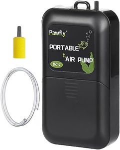 Pawfly Outdoor Live Bait Aerator 40 GPH Battery Air Pump for 5 to 30 Gallon Bait Bucket Portable Quiet Battery Powered Oxygen Pump for Outdoor Fishing Power Outage and Fish Transportation