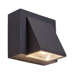 LED Outdoor Wall Light 'Marik' (Modern) in Black Made of Aluminium (1 Light Source,) from Lucande | Wall lamp for Exterior/Interior Walls, House, Terrace und Balcony
