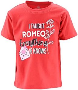 Unique Baby Boys Valentines Day Funny Romeo T-Shirt (9Y, Red)