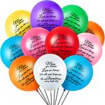 72 Pieces Colorful Memorial Funeral Balloons Remembrance Balloons for Celebration of Life, Balloon Release, Funeral Decoration