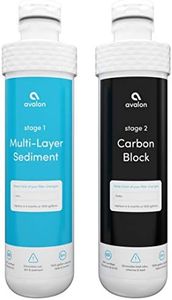 Avalon AVALONFILTER 2 Stage Replacement Filters Branded Bottleless Water Coolers NSF Certified, 2 Count (Pack of 1), White