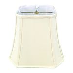 Royal Designs, Inc. Square Cut Corner Bell Lamp Shade, BSO-705-16EG, 9 x 16 x 13, Eggshell