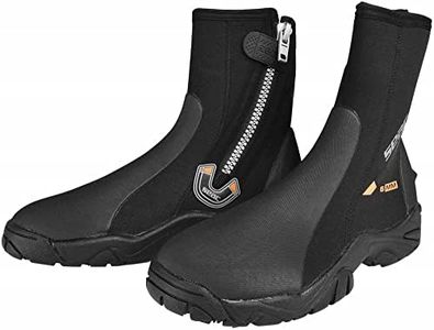 SEAC Pro HD 6mm Neoprene Wetsuit Boots with Side Zipper, X-Large