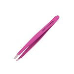 Tweezerman Mini Slant Tweezer, Flamingo Pink