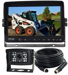 AHD 720P 7" Reverse Rear View Backup Camera System, Camera with Night Vision Waterproof IP69K Vibration-Proof 10G for Tractor/Truck/Bus/Motorhome/Excavator/Caravan/Skid Steer/Harvester