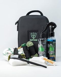 Riptide Armory Advanced Gun Cleaner & CLP+ Graphene 2 Step Kit - Clean, Lube, Protect Long-Lasting Formula - Nano Coat Technology - Veteran Founded & Formulated by Former US Navy Seal (Leather Kit)