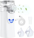 Portable Nebulizer, VCBB Handheld Mesh Nebulizer for Adults and Kids with Self-Cleaning Mode, Mini Nebulizer Machine for Travel and Household Use Hand Held Pheumatic Powered (Disposable)
