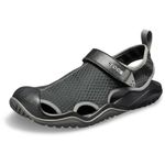 Crocs Men's Crocs M Swiftwater Mesh Deck Closed Toe Sandals, Black, 10 UK