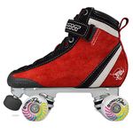 Bont Parkstar Siren Red Suede Professional Roller Skates for Park Ramps Bowls Street - Rollerskates for Outdoor and Indoor Skating (Bont 11)