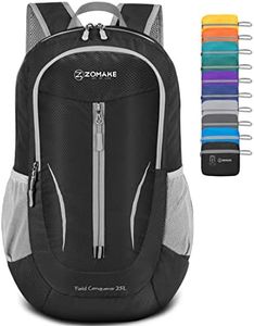 ZOMAKE Foldable Backpack - 25L Lightweight Folding Backpacks, Packable Hiking Daypack for Travel Hiking Outdoor Camping