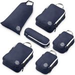 TRIPPED Travel Gear Compression Packing Cubes for Carry-On Travel 6-Pack