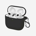 YellowInc Case Cover Compatible with Apple AirPods 4 (Earbuds Not Included) (Black)