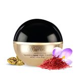 Ayouthveda Sparkling 24K Nano Elemental Gold Night Cream| Enriched with 24k Gold & Kashmiri Saffron|Reduces Fine Lines, Nourishes Skin, Improves Skin Firmness| (Luxury Packaging Pack of 1-50g)