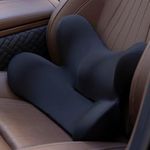 Lumbar Support Pillow for Car, Memory Foam Lower Back Support Pillow, Butt Cushion for Pain Relief, Gap Filler Between Seat and Backrest,Ergonomic Lumbar Pillow for Car,Office Chair,Wheelchair.(Black)