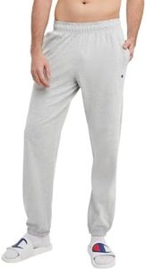 Champion Men's Pants, Closed-Bottom Everyday Pants, Lightweight Pants (Reg. Or Big & Tall), Oxford Gray C Patch Logo, 4X-Large Big