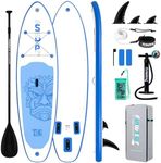 FunWater SUP Inflatable Stand Up Paddle Board 10'6×33"×6" Ultra-Light Inflatable Paddleboard with ISUP Accessories,Fins,Adjustable Paddle, Pump,Backpack