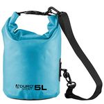 Aduro Waterproof Phone Bag Floating Lightweight Waterproof Bag - Ideal Dry Bags for Kayaking, Rafting, Boating, Swimming, Camping, Hiking, Beach, Fishing, and Backpacking - 5L - Blue