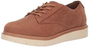 TOMS Men's Navi TRVL LITE Oxford, Water Resistant Tan Leather, 9 UK