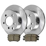 AutoShack Rear Brake Kit Rotors and Ceramic Pads Pair of 2 Driver and Passenger Side Replacement for Jeep Patriot Compass Dodge Avenger Caliber Chrysler 200 Sebring Mitsubishi Lancer CBO630381037CPA