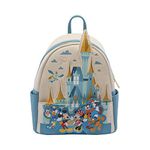 Loungefly Walt Disney World 50th Mini-Backpack, Amazon Exclusive, Multicolor