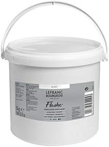 Lefranc Bourgeois 230005 Flashe Acrylic Paint & Vinyl Paint, Highly Pigmented, Elastic, Non-fading, Age-Resistant, Matte, for Indoor & Outdoor Use, 5 kg Bucket - White