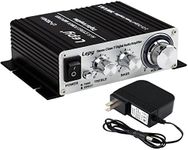 Lepy LP-2024A+ Hi-Fi Audio Amplifier Stereo Power Amplifier Car Amplifier with Power Supply, 3A Power