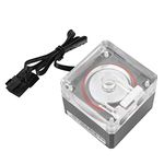 PC Water Cooling,Water Cooling Pump, 3000RPM PC Water Cooling Integrated Mute Water Pump Support PWM Intelligent Control Speed 800L/H Flow 3.5 Meters Pump Head PC Pump Tank