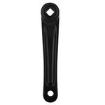 Bike Crank Arm, Universal 170mm Bike Aluminum Alloy Lightweight Left Single Chain Crank Arm Replacement Accessory(Rhombic Hole-Black)