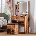 LIKIMIO Small Makeup Vanity Desk wi