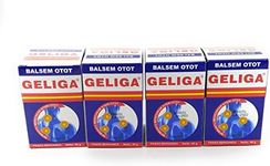 Geliga Muscular Balm Ointment Balsem Otot, 40 Gram (Pack of 4)