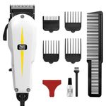 Wahl Super Taper Hair Trimmer with 4 Attachment Combs, White, 0.62 kg