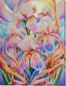 Wizardi Bead Embroidery Kit - Floral Inspiration AB-928 Abris Art