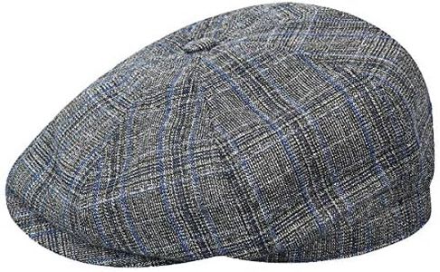 Bailey Men's Zeff Ivy Newsboy Flat Cap, Black, Large