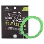 SF Fly Fishing Poly-Coated Leaders Monofilament Core Leader Line Fly Line for Salmon Floating #Spring Green 10FT 25LB