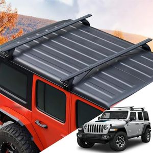 Snailfly 330lb Black Roof Rack Fit for 2007-2026 Jeep Wrangler JK JL Gladiator JT 2&4 Door Cross Bars Crossbars
