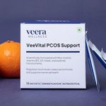 Veera Health Veevital Pcos Supplement | Formulated By Top Doctors | Regularize Periods & Improve Fertility | Contains Myo-Inositol & Essential Vitamins Powder | 15 Day Pack