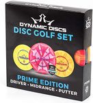 Dynamic Discs Prime Burst 3 Disc Golf Starter Set, Men, Women, and Kids, Beginners Frisbee Disc Golf Set, Putter, Midrange, and Fairway Drivers, Colors Will Vary