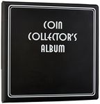 BCW 1-ALB3C-CN-BLK 3 in. Album-Coin Collectors-Black
