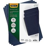 Fellowes Linen Presentation Covers, 11-1/4-Inch x 8-3/4-Inch, Navy, 200-Pack (52113)