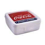 Snips, Coca-Cola Sandwich Holder, Toast Holder 14.5 x 14.5 x 5.5 cm, Coca-Cola Snack Holder Made in Italy, 0% BPA