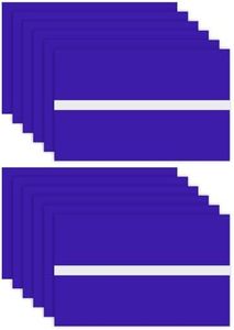 M METERXITY 12-Pack Double Color Laser Engraving Blanks 7x11 Inch,1.3mm Thick ABS Plastic Sheet Engraved Material for Name Plate/Yard Signs/Laser Cutting/DIY Carving/Craft[Purple/White]