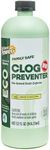 Instant Power Eco Clog Preventer - Enzyme Drain Cleaner Liquid and Deodorizer for Sink, Shower, Toilet, Garbage Disposal Cleaner, Bio-Based Drain Defense, Smell Remover and Odor Eliminator - 32 fl oz