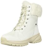 UGG womens Snow Boot, White, 9 US