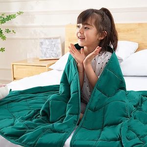 CYMULA Weighted Blanket Kids 5 Pounds (36''*48'' Small Size) - Cooling Breathable Children Heavy Blankets Summer Winter - Ultra Microfiber Soft Comfort with Glass Beads - Gifts for Boys/Girls