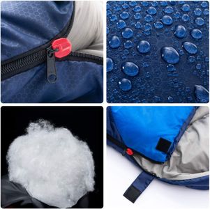 BISINNA 4-Season Sleeping Bag with Pillow – Lightweight Waterproof, Blue